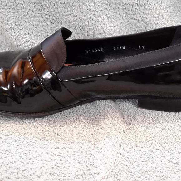 Men\'s dress shoes, black, sz 12w, tuxedo Mezlan